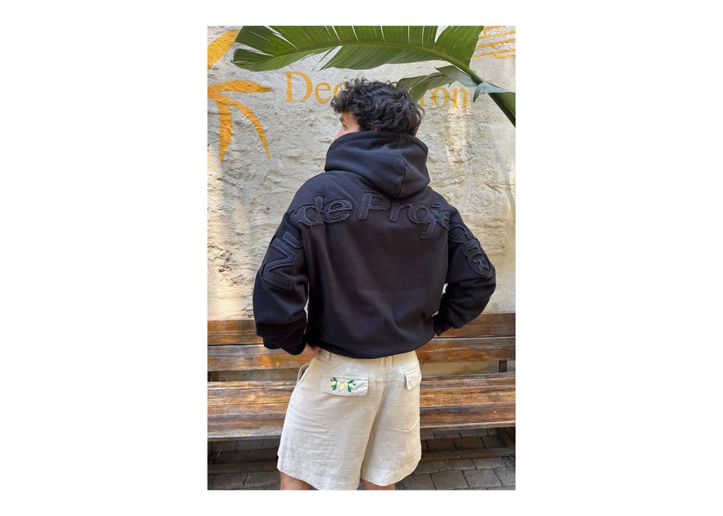 Nude Project Marble Hoodie Black