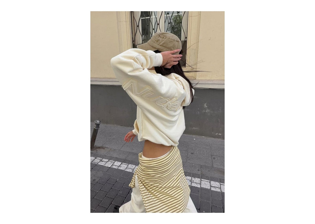 Nude Project Marble Hoodie Marshmallow