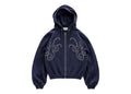 Nude Project Mirror Zip-Up Hoodie Navy