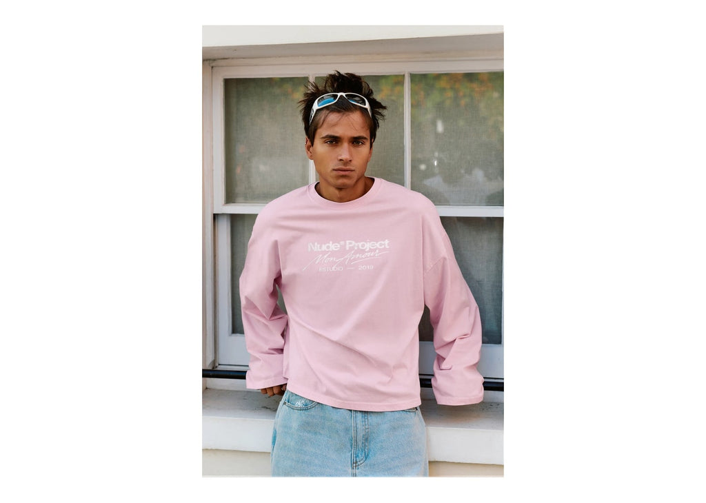 Nude Project Mon Amour Long-Sleeve Tee Pink