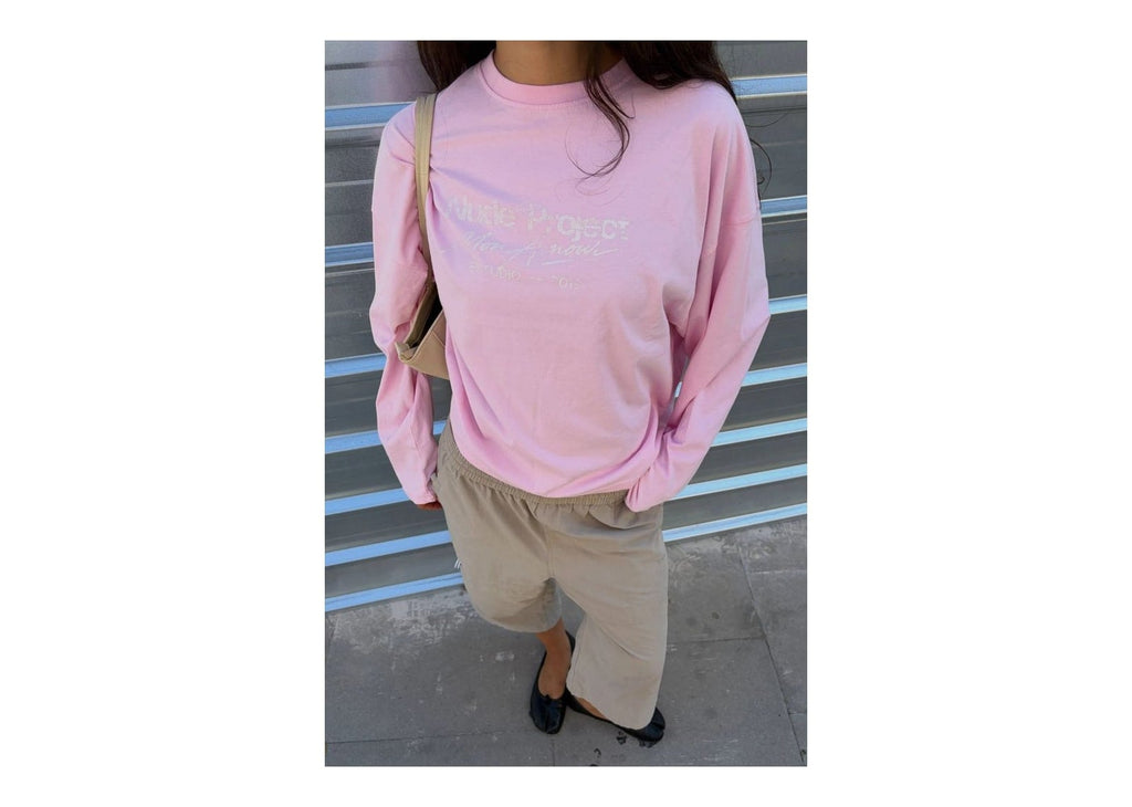 Nude Project Mon Amour Long-Sleeve Tee Pink