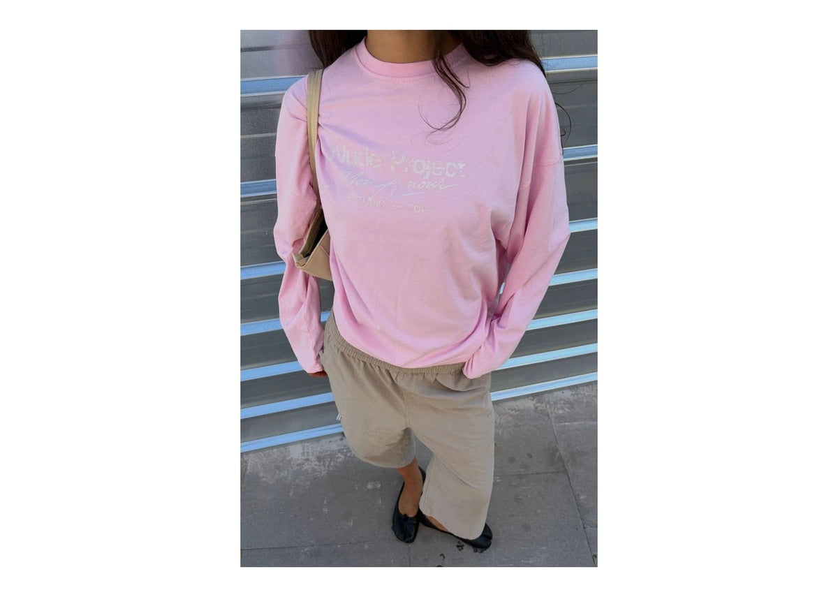 Nude Project Mon Amour Long-Sleeve Tee Pink