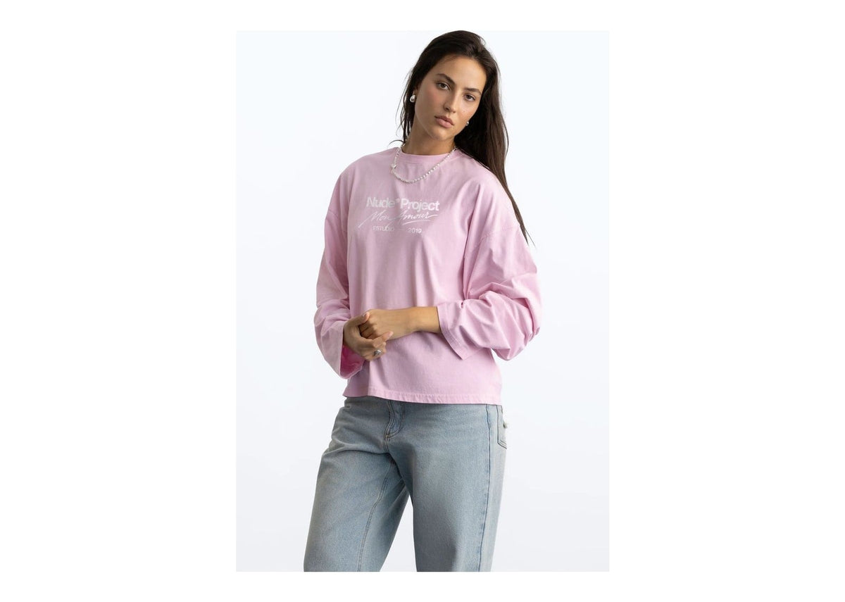 Nude Project Mon Amour Long-Sleeve Tee Pink