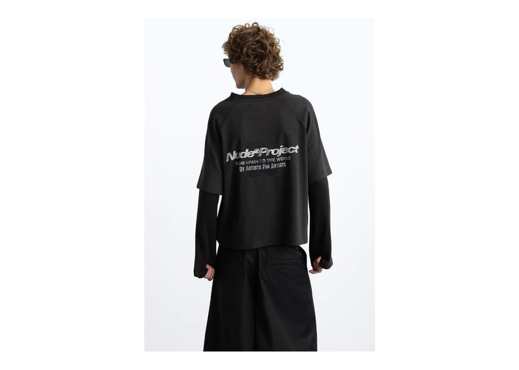 Nude Project Neo Long-Sleeve Tee Black