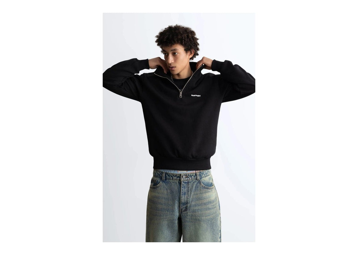 Nude Project Origins Quarter-Zip Black