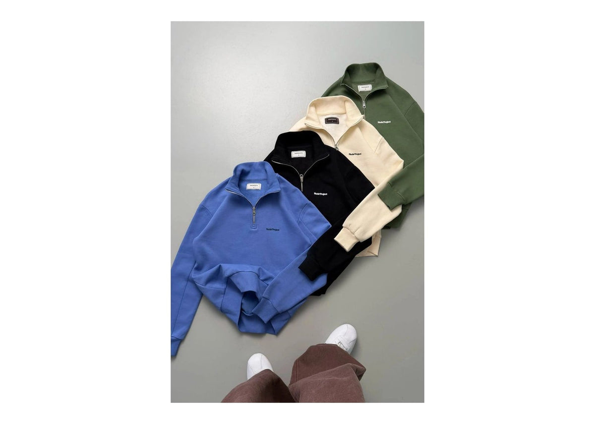 Nude Project Origins Quarter-Zip Black