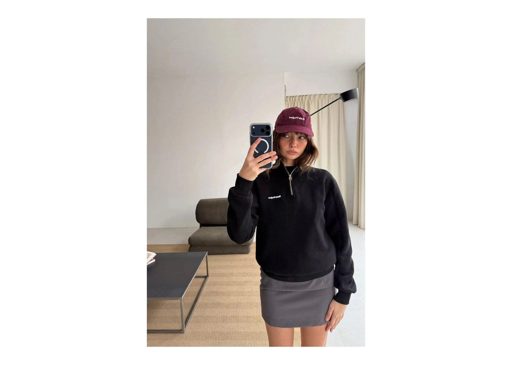 Nude Project Origins Quarter-Zip Black