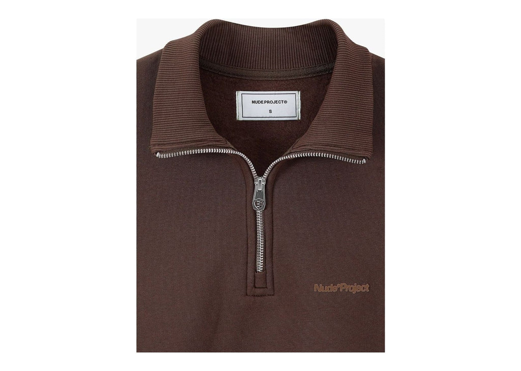 Nude Project Origins Quarter-Zip Brown