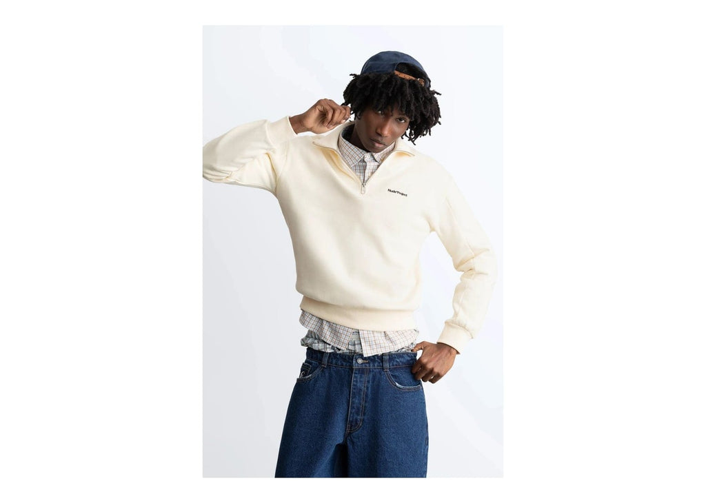 Nude Project Origins Quarter-Zip Ivory