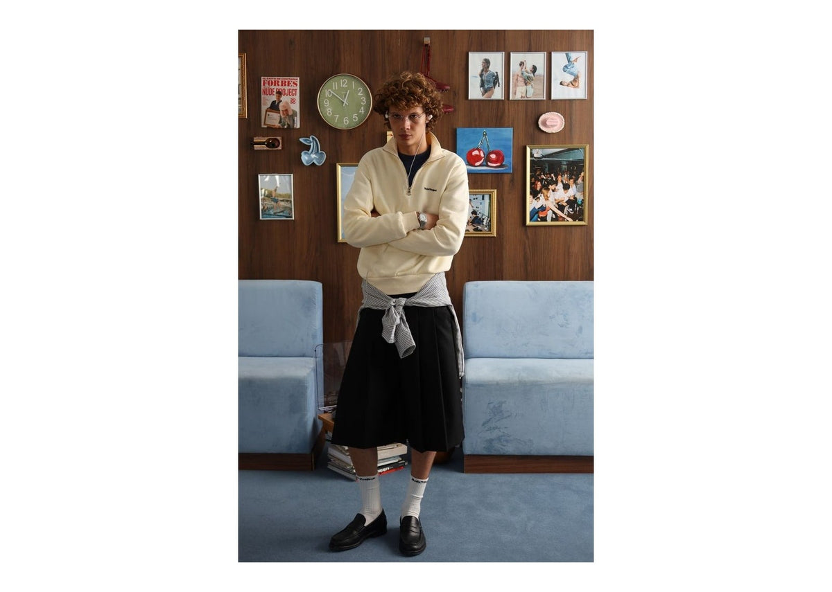 Nude Project Origins Quarter-Zip Ivory