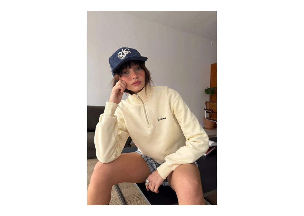 Nude Project Origins Quarter-Zip Ivory