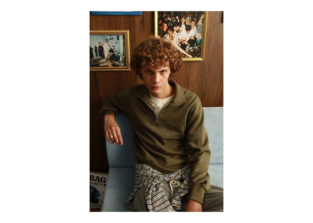 Nude Project Origins Quarter-Zip Khaki