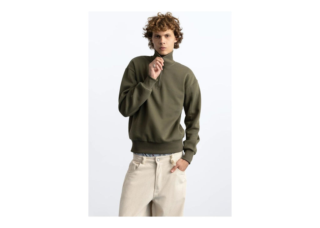 Nude Project Origins Quarter-Zip Khaki