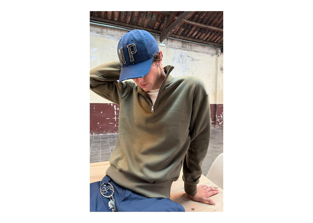 Nude Project Origins Quarter-Zip Khaki