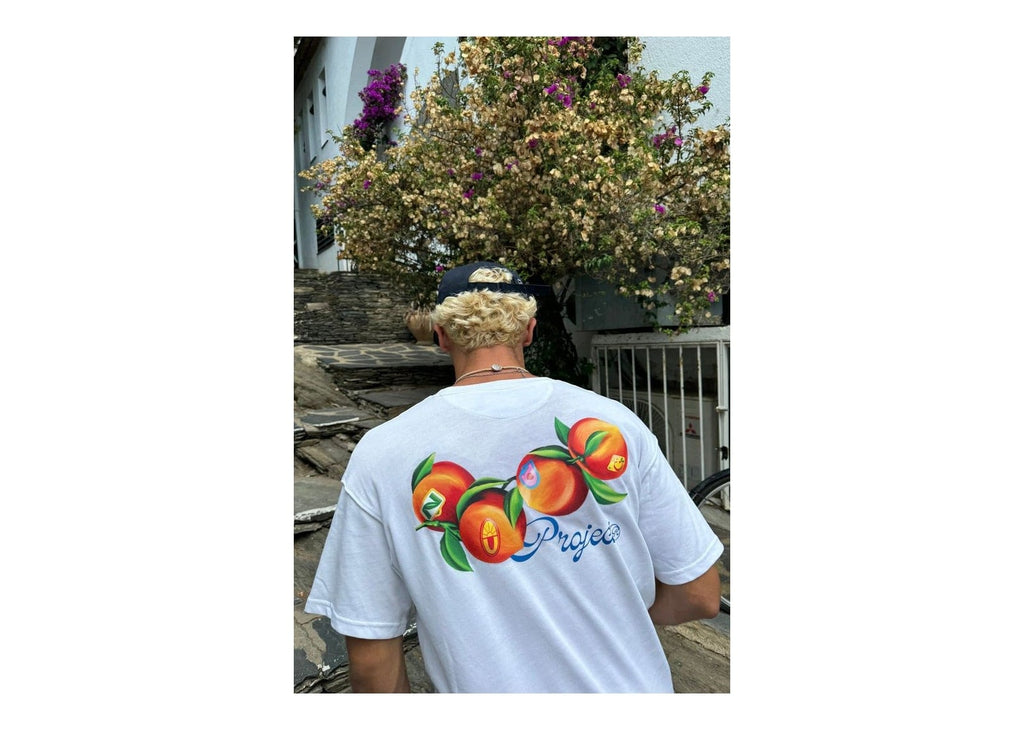 Nude Project Peach Tee White
