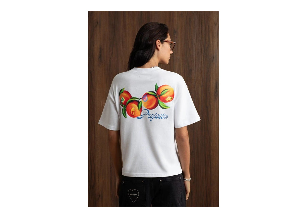 Nude Project Peach Tee White