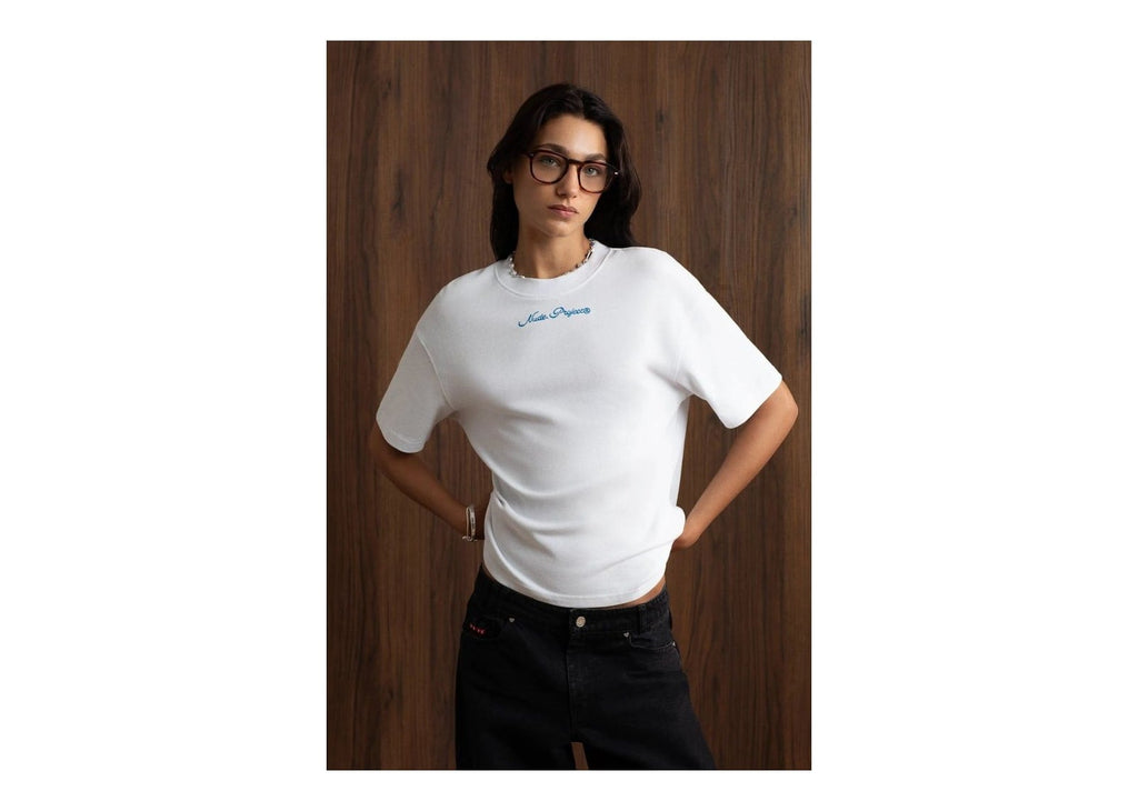 Nude Project Peach Tee White