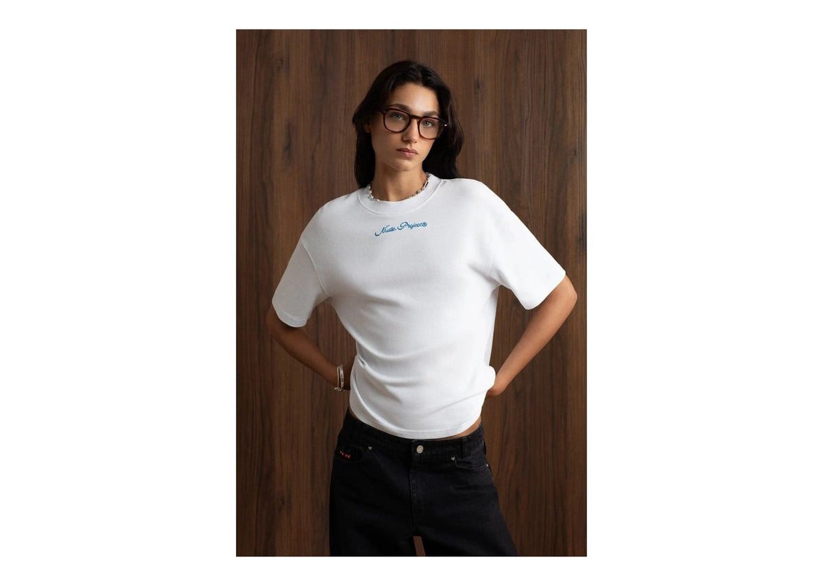 Nude Project Peach Tee White