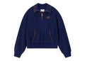 Nude Project Ridgmount Quarter-Zip Knit Sweater Navy