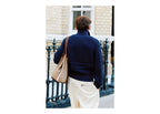 Nude Project Ridgmount Quarter-Zip Knit Sweater Navy