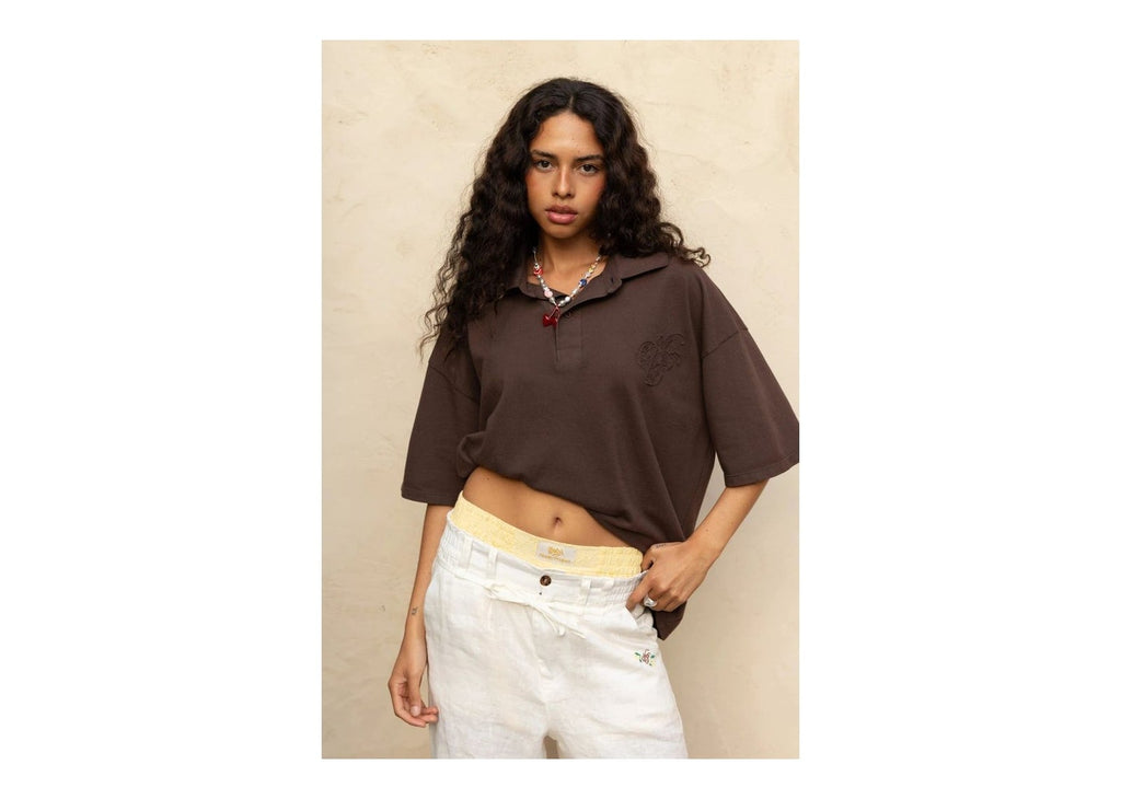 Nude Project Riviera Polo Brown
