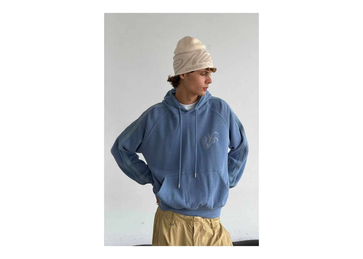 Nude Project Script Hoodie Blue