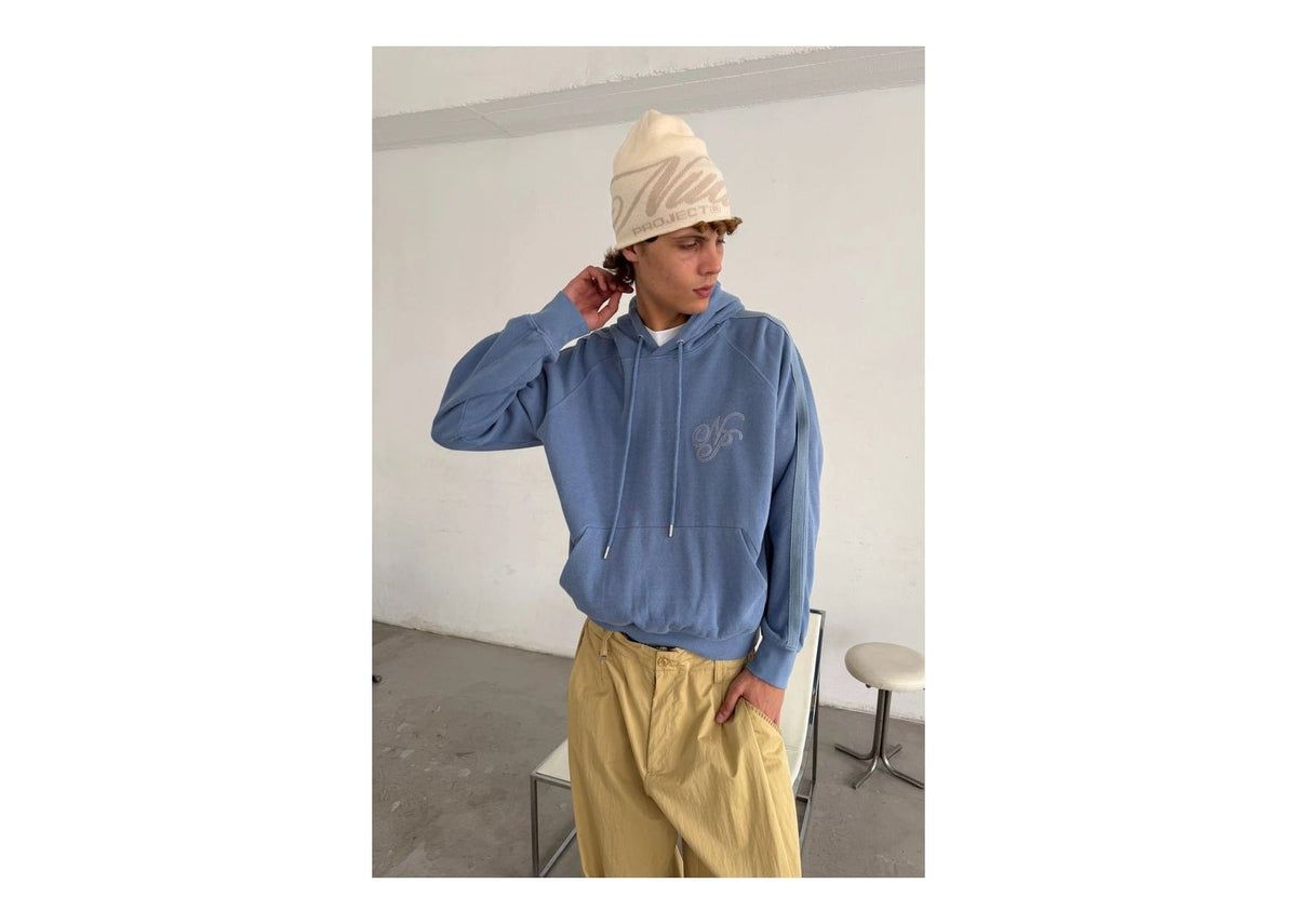 Nude Project Script Hoodie Blue