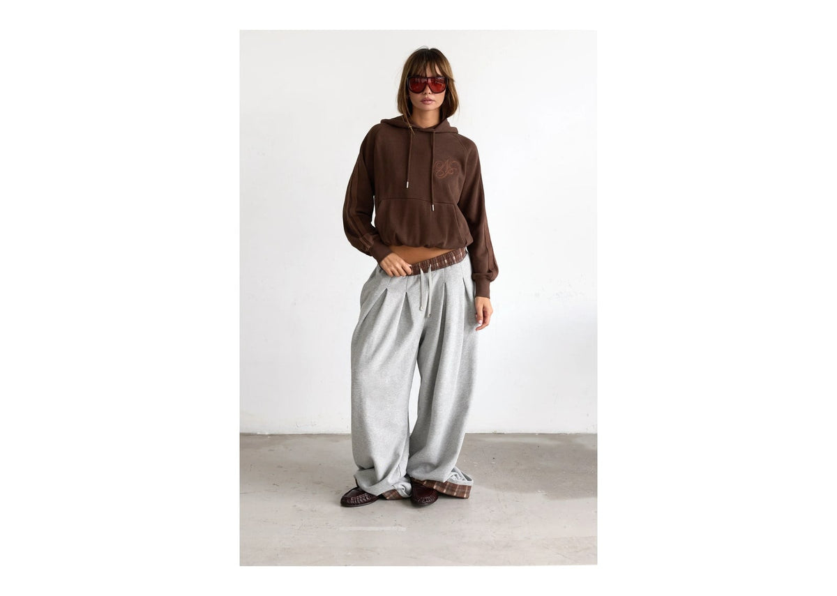 Nude Project Script Hoodie Brown