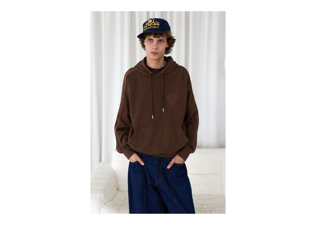 Nude Project Script Hoodie Brown