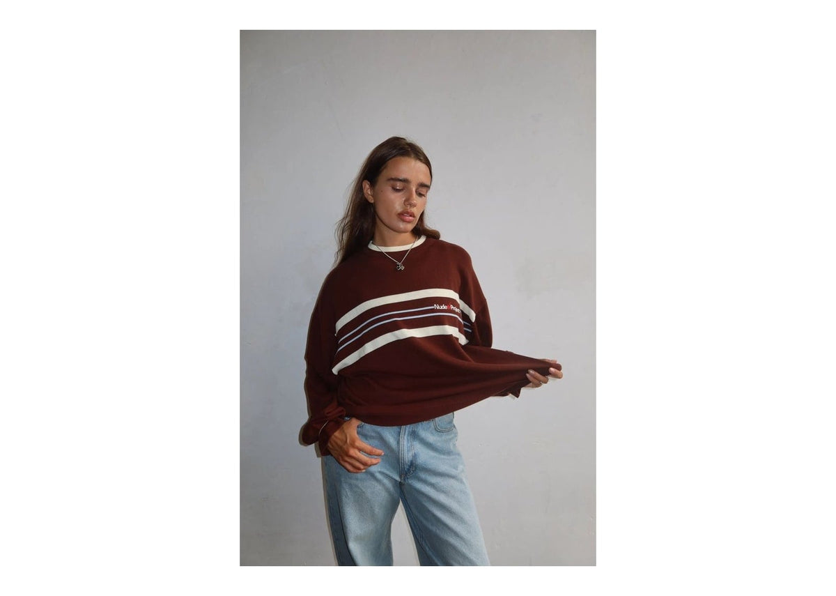 Nude Project Smith Knit Sweater Brown