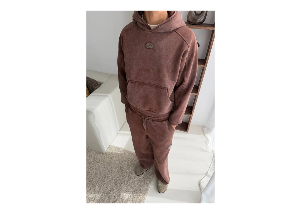 Nude Project Solid Hoodie Brown