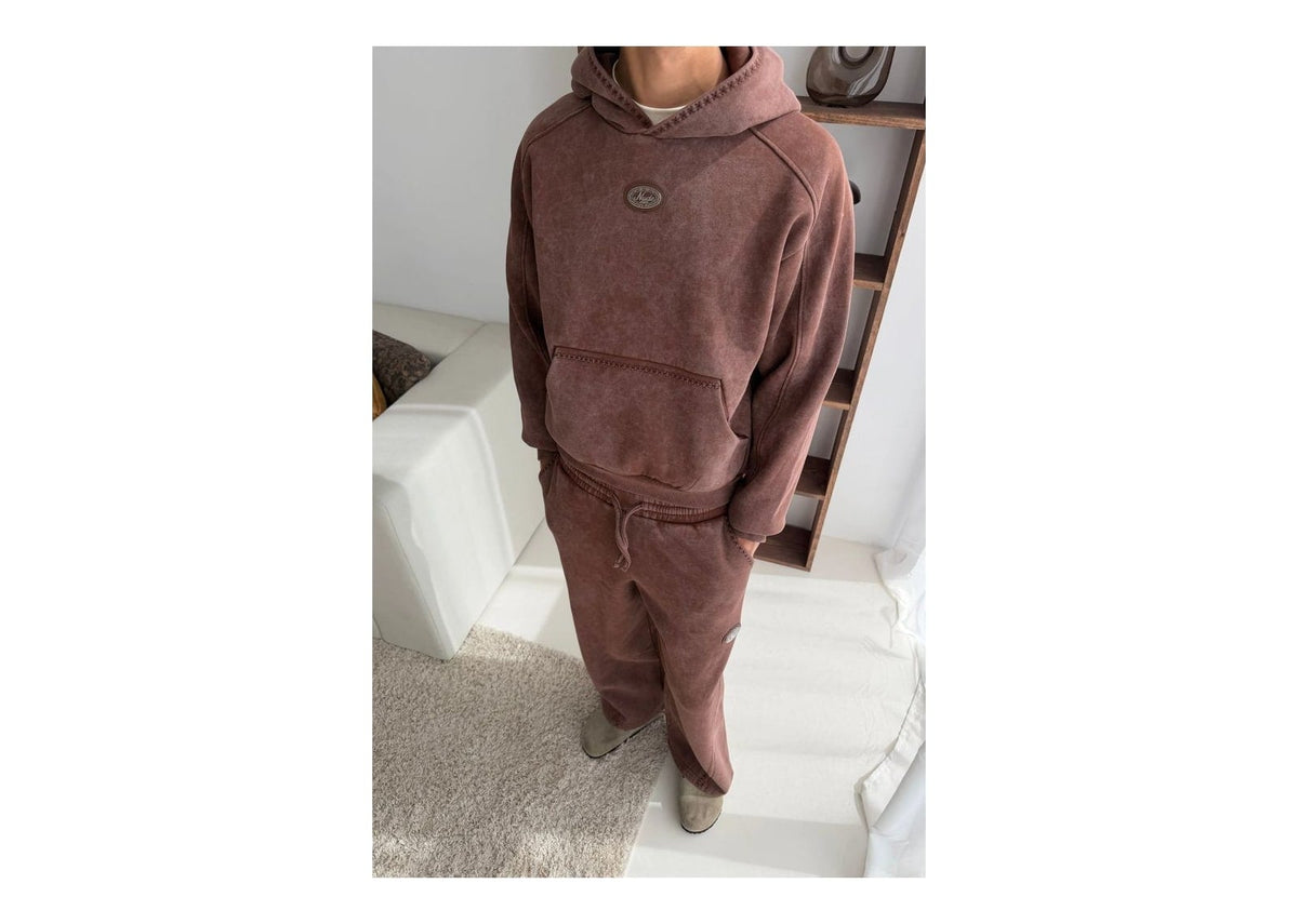 Nude Project Solid Hoodie Brown