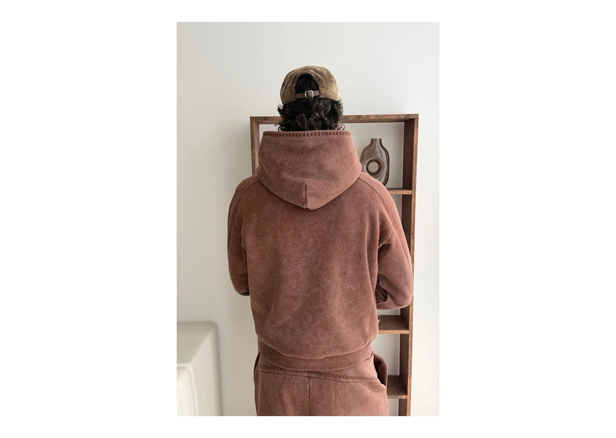 Nude Project Solid Hoodie Brown