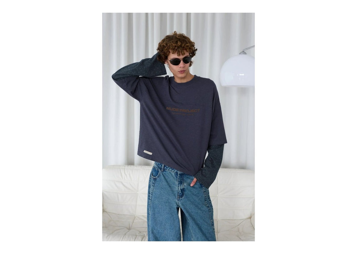 Nude Project Sport Long-Sleeve Tee Navy