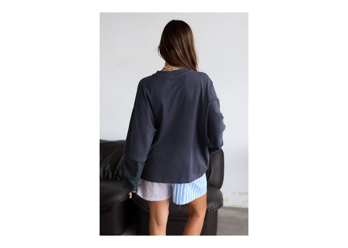 Nude Project Sport Long-Sleeve Tee Navy