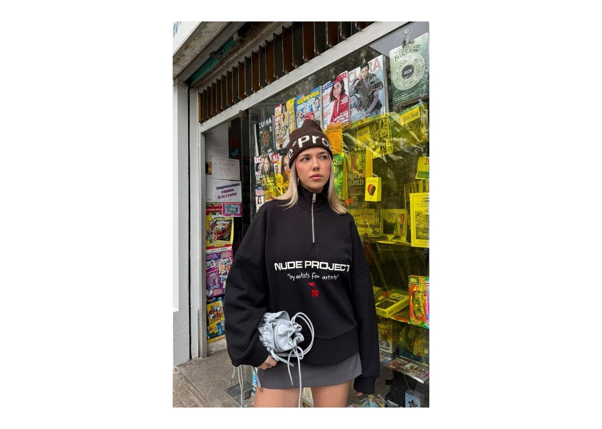 Nude Project Sport Quarter-Zip Black