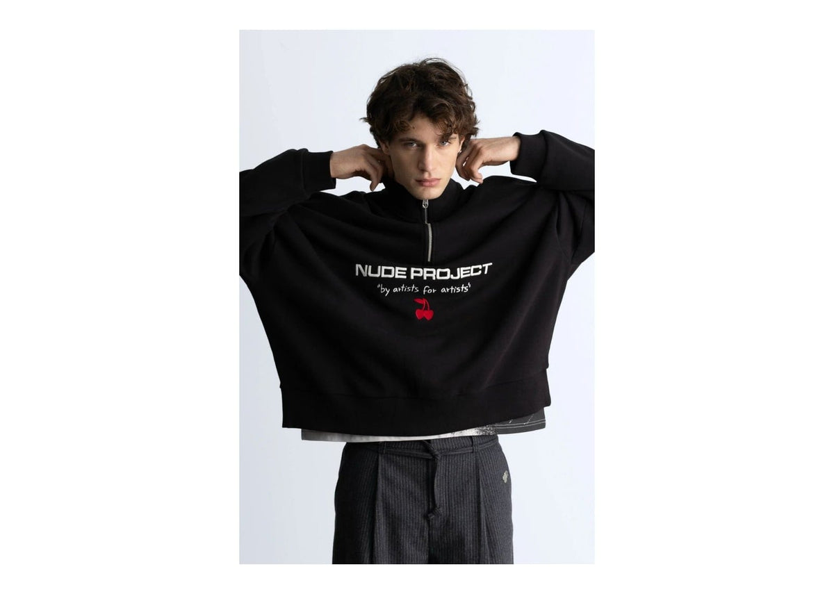 Nude Project Sport Quarter-Zip Black