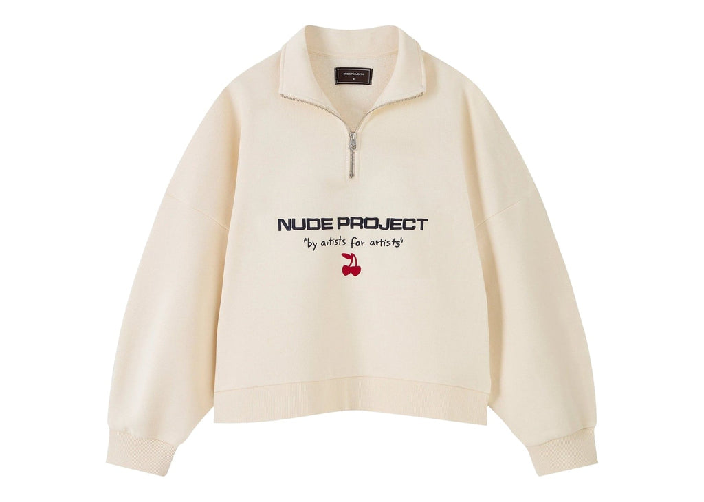Nude Project Sport Quarter-Zip Marshmallow