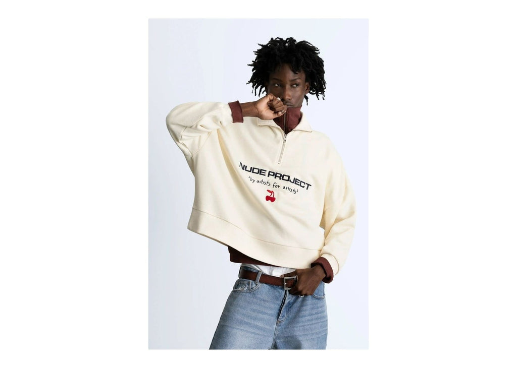 Nude Project Sport Quarter-Zip Marshmallow