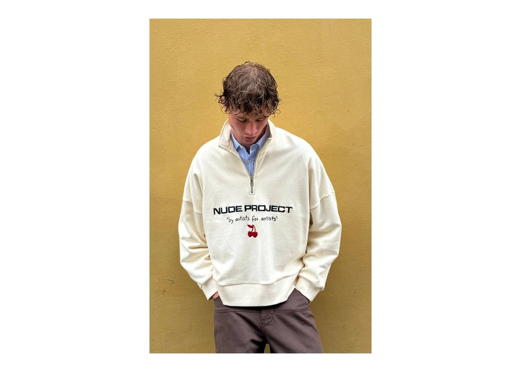Nude Project Sport Quarter-Zip Marshmallow