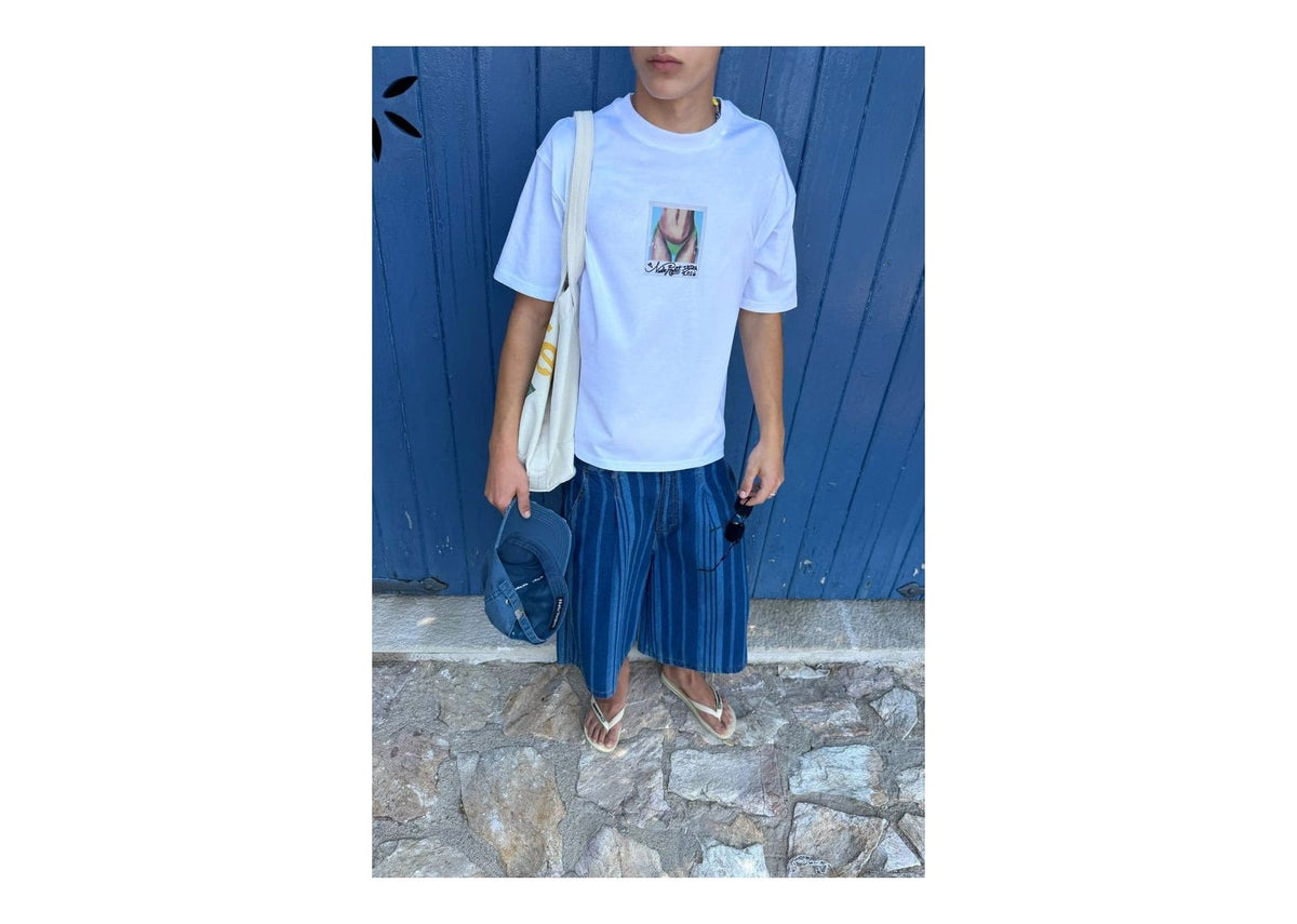 Nude Project Tan Lines Tee White