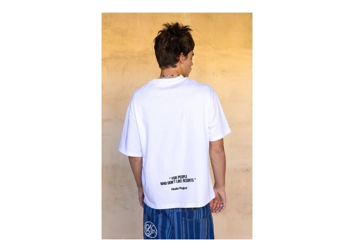 Nude Project Tan Lines Tee White