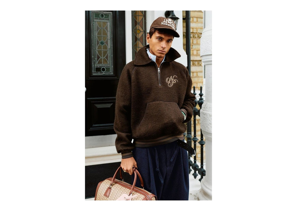 Nude Project Teddy Quarter-Zip Brown