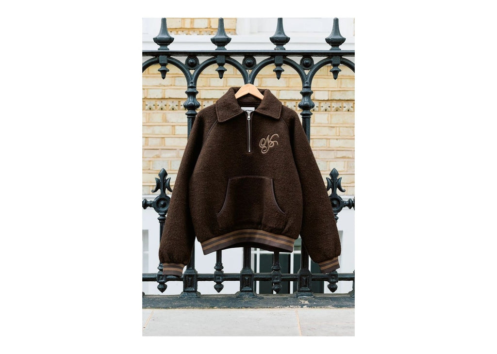 Nude Project Teddy Quarter-Zip Brown