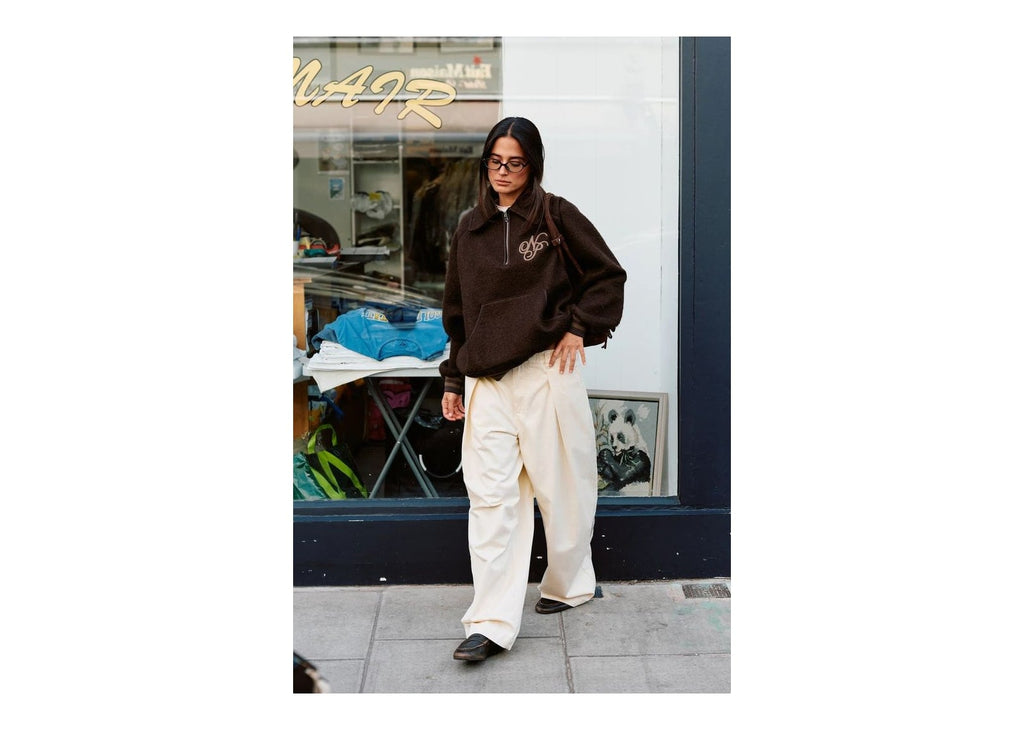 Nude Project Teddy Quarter-Zip Brown