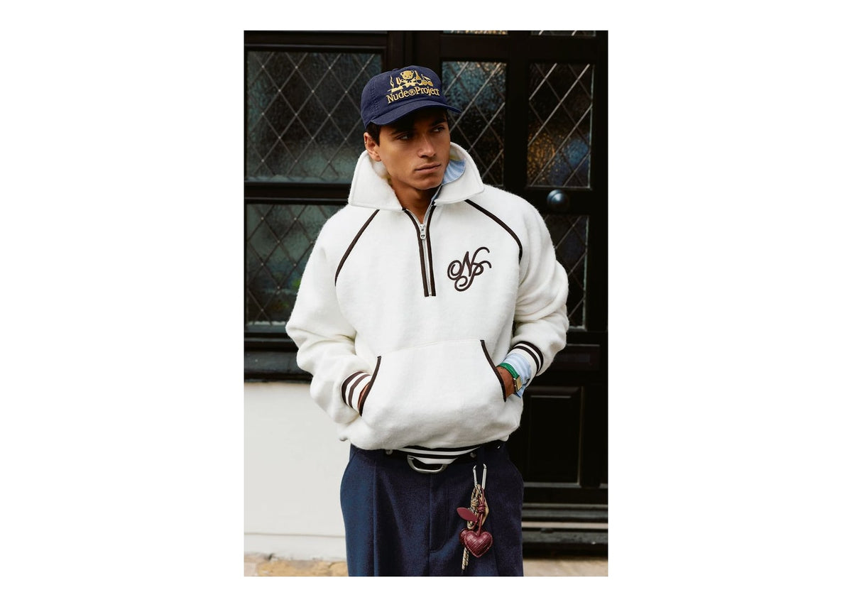 Nude Project Teddy Quarter-Zip Marshmallow