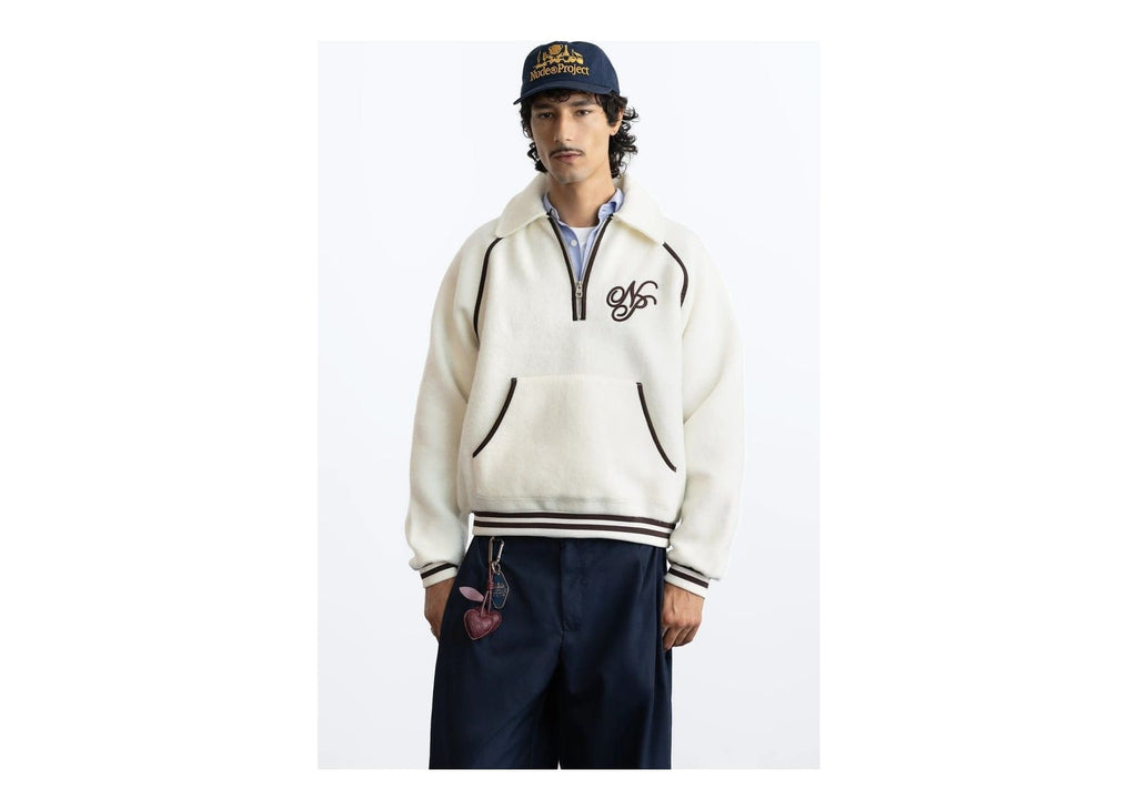 Nude Project Teddy Quarter-Zip Marshmallow