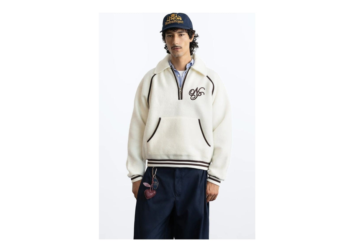 Nude Project Teddy Quarter-Zip Marshmallow