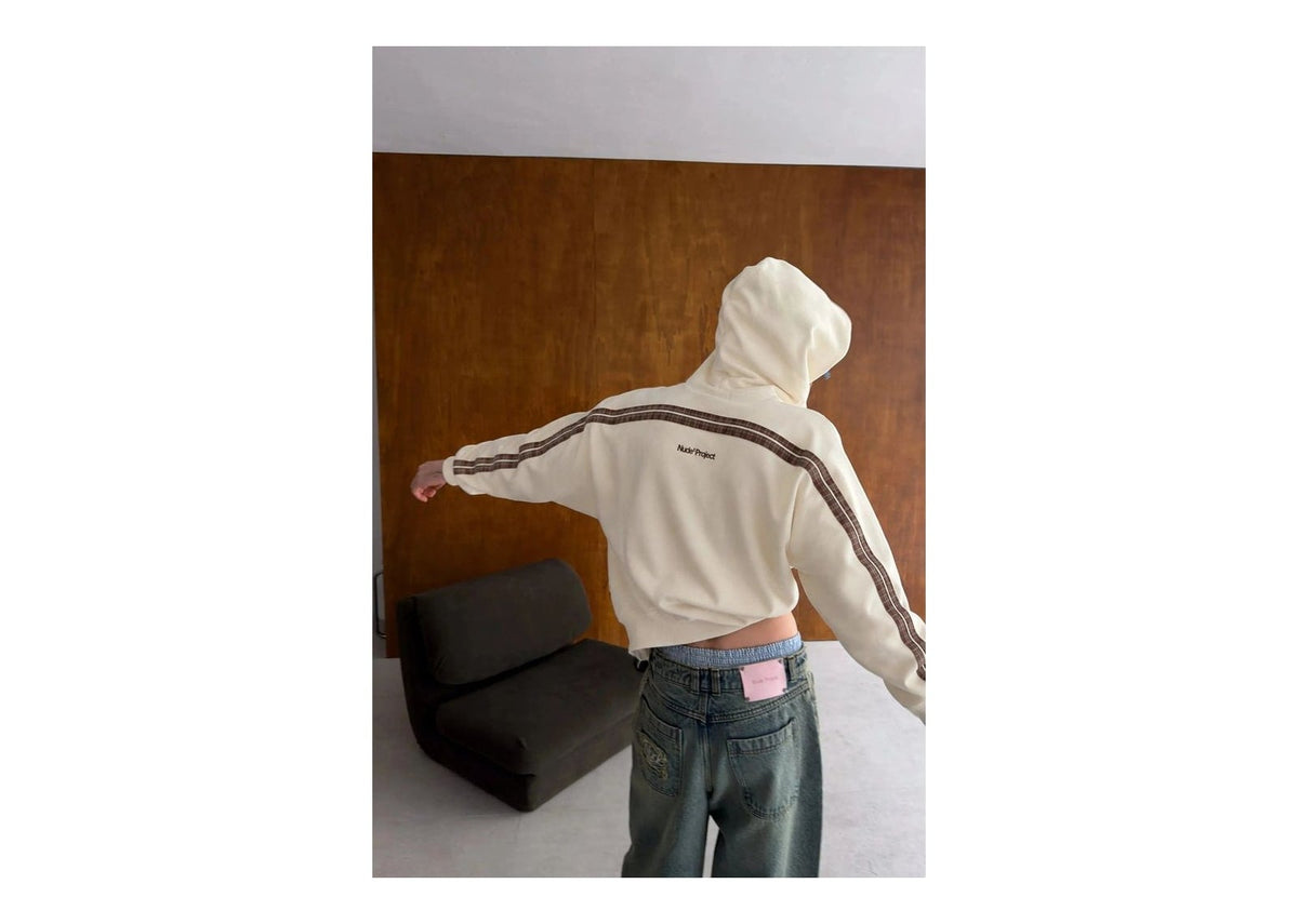 Nude Project The 404 Zip-Up Hoodie Ivory