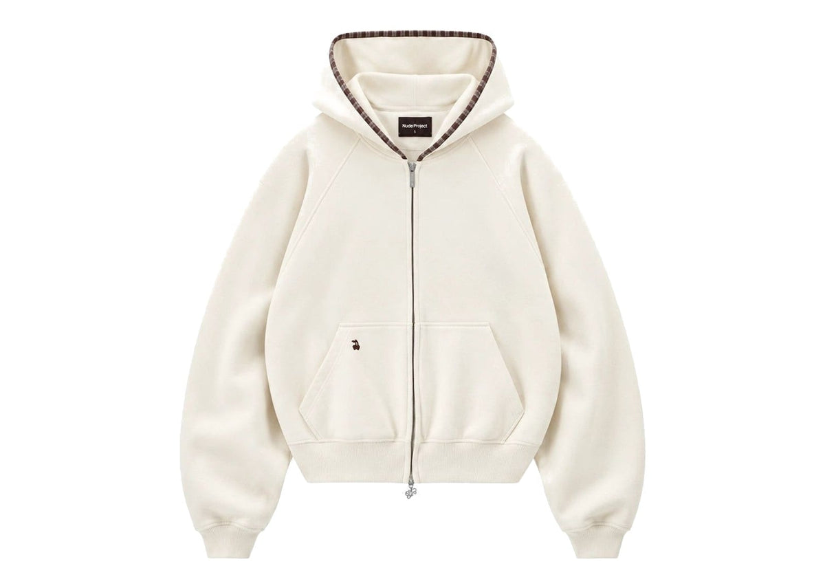 Nude Project The 404 Zip-Up Hoodie Ivory